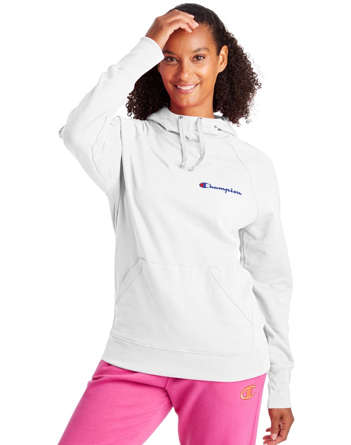 Sudadera Con Capucha Champion Mujer - Powerblend Script Logo ( Blancas ) 8567130-BF